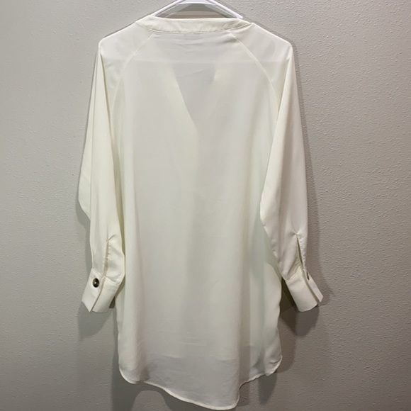 5 for $25 Jacqueline de young tunic top white - Picture 4 of 7